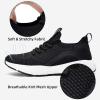 imageLamincoa Womens Slip on Walking Shoes Lightweight Tennis Shoes Casual Athletic Sneakers for Outdoor Gym WorkoutBlackWhite