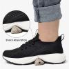 imageLamincoa Womens Slip on Walking Shoes Lightweight Tennis Shoes Casual Athletic Sneakers for Outdoor Gym WorkoutBlackWhite