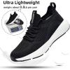 imageLamincoa Womens Slip on Walking Shoes Lightweight Tennis Shoes Casual Athletic Sneakers for Outdoor Gym WorkoutBlackWhite