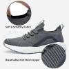 imageLamincoa Womens Slip on Walking Shoes Lightweight Tennis Shoes Casual Athletic Sneakers for Outdoor Gym WorkoutDarkgrey