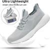 imageLamincoa Womens Slip on Walking Shoes Lightweight Tennis Shoes Casual Athletic Sneakers for Outdoor Gym WorkoutGrey