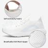 imageLamincoa Womens Slip on Walking Shoes Lightweight Tennis Shoes Casual Athletic Sneakers for Outdoor Gym WorkoutWhite