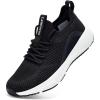 imageLamincoa Womens Slip on Walking Shoes Lightweight Tennis Shoes Casual Athletic Sneakers for Outdoor Gym WorkoutBlackWhite