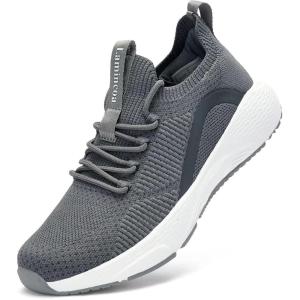 imageLamincoa Womens Slip on Walking Shoes Lightweight Tennis Shoes Casual Athletic Sneakers for Outdoor Gym WorkoutDarkgrey