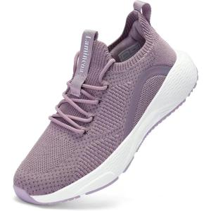 imageLamincoa Womens Slip on Walking Shoes Lightweight Tennis Shoes Casual Athletic Sneakers for Outdoor Gym WorkoutPurple