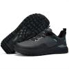 imageLamincoa Mens Wide Trail Running Shoes Outdoor Walking Sneaker Hiking SneakersBlackGrey
