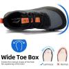 imageLamincoa Mens Wide Trail Running Shoes Outdoor Walking Sneaker Hiking SneakersGrayGreen
