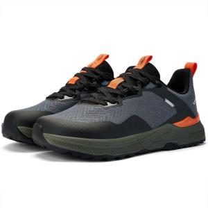 imageLamincoa Mens Wide Trail Running Shoes Outdoor Walking Sneaker Hiking SneakersGrayGreen