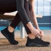 imageLamincoa Slip On Womens Walking Shoes Tennis Running Shoes Lightweight Memory Foam Gym Sneakers Jogging and Casual Sports Shoes for WomenBlack