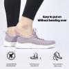 imageLamincoa Slip On Womens Walking Shoes Tennis Running Shoes Lightweight Memory Foam Gym Sneakers Jogging and Casual Sports Shoes for WomenPurple