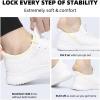 imageLamincoa Slip On Womens Walking Shoes Tennis Running Shoes Lightweight Memory Foam Gym Sneakers Jogging and Casual Sports Shoes for WomenWhite