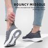 imageLamincoa Womens Walking Running Sneakers Slip on Tennis Shoes Casual Athltic Gym Workout SneakersDarkgrey