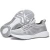 imageLamincoa Womens Walking Running Sneakers Slip on Tennis Shoes Casual Athltic Gym Workout SneakersLightgrey