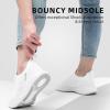 imageLamincoa Womens Walking Running Sneakers Slip on Tennis Shoes Casual Athltic Gym Workout SneakersWhite