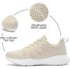 imageLamincoa Womens Walking Shoes Running Lightweight Sneakers Comfortable Tennis Athletic Shoes Outdoor Gym Sport WorkoutBeige