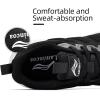 imageLamincoa Womens Walking Shoes Running Lightweight Sneakers Comfortable Tennis Athletic Shoes Outdoor Gym Sport WorkoutBlackWhite