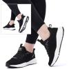 imageLamincoa Womens Walking Shoes Running Lightweight Sneakers Comfortable Tennis Athletic Shoes Outdoor Gym Sport WorkoutBlackWhite