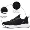 imageLamincoa Womens Walking Shoes Running Lightweight Sneakers Comfortable Tennis Athletic Shoes Outdoor Gym Sport WorkoutBlackWhite