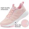 imageLamincoa Womens Walking Shoes Running Lightweight Sneakers Comfortable Tennis Athletic Shoes Outdoor Gym Sport WorkoutCherry Pink