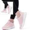 imageLamincoa Womens Walking Shoes Running Lightweight Sneakers Comfortable Tennis Athletic Shoes Outdoor Gym Sport WorkoutCherry Pink