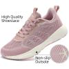 imageLamincoa Womens Walking Shoes Running Lightweight Sneakers Comfortable Tennis Athletic Shoes Outdoor Gym Sport WorkoutPink