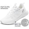 imageLamincoa Womens Walking Shoes Running Lightweight Sneakers Comfortable Tennis Athletic Shoes Outdoor Gym Sport WorkoutWhite