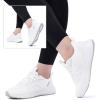 imageLamincoa Womens Walking Shoes Running Lightweight Sneakers Comfortable Tennis Athletic Shoes Outdoor Gym Sport WorkoutWhite