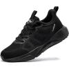 imageLamincoa Womens Walking Shoes Running Lightweight Sneakers Comfortable Tennis Athletic Shoes Outdoor Gym Sport WorkoutBlack