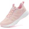 imageLamincoa Womens Walking Shoes Running Lightweight Sneakers Comfortable Tennis Athletic Shoes Outdoor Gym Sport WorkoutCherry Pink
