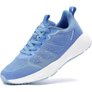 imageLamincoa Womens Walking Shoes Running Lightweight Sneakers Comfortable Tennis Athletic Shoes Outdoor Gym Sport WorkoutSkyblue