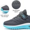 imageLamincoa ToddlerLittle Kids Boys Girls Lightweight Sneakers UnisexChild Air Running NonSlip Athletic Tennis ShoesGrey Blue