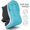 imageLamincoa ToddlerLittle Kids Boys Girls Lightweight Sneakers UnisexChild Air Running NonSlip Athletic Tennis ShoesGrey Blue