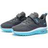 imageLamincoa ToddlerLittle Kids Boys Girls Lightweight Sneakers UnisexChild Air Running NonSlip Athletic Tennis ShoesGrey Blue
