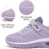imageLamincoa ToddlerLittle Kids Boys Girls Lightweight Sneakers UnisexChild Air Running NonSlip Athletic Tennis ShoesLight Purple