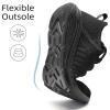 imageLamincoa Women Slip on Walking Sneakers Non Slip Running Shoes Lightweight Sport Gym Casual Shoes Workout Tennis Sneakers for WomenBlack