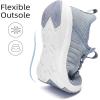 imageLamincoa Women Slip on Walking Sneakers Non Slip Running Shoes Lightweight Sport Gym Casual Shoes Workout Tennis Sneakers for WomenBluewhite