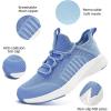 imageLamincoa Women Slip on Walking Sneakers Non Slip Running Shoes Lightweight Sport Gym Casual Shoes Workout Tennis Sneakers for WomenSky Blue