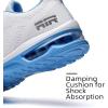 imageLamincoa Tennis Shoes for Women Lightweight Comfortable Running Shoe Lace Up Sneakers for Womens WhiteBlue Size 10