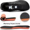 imageLamincoa Wide Mens Sneakers Hiking Walking Lightweight Breathable Shoe NonSlip Outdoor Sports Trail Running Tennis SneakerBlack