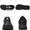imageLamincoa Wide Mens Sneakers Hiking Walking Lightweight Breathable Shoe NonSlip Outdoor Sports Trail Running Tennis SneakerBlack