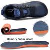 imageLamincoa Wide Mens Sneakers Hiking Walking Lightweight Breathable Shoe NonSlip Outdoor Sports Trail Running Tennis SneakerBlue