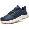 imageLamincoa Wide Mens Sneakers Hiking Walking Lightweight Breathable Shoe NonSlip Outdoor Sports Trail Running Tennis SneakerBlue