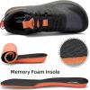 imageLamincoa Wide Mens Sneakers Hiking Walking Lightweight Breathable Shoe NonSlip Outdoor Sports Trail Running Tennis SneakerGraygreen