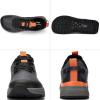 imageLamincoa Wide Mens Sneakers Hiking Walking Lightweight Breathable Shoe NonSlip Outdoor Sports Trail Running Tennis SneakerGraygreen