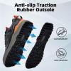 imageLamincoa Wide Mens Sneakers Hiking Walking Lightweight Breathable Shoe NonSlip Outdoor Sports Trail Running Tennis SneakerGraygreen
