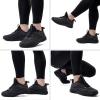 imageLamincoa Women Walking Shoes Non Slip Running Sneakers Lightweight Athletic Gym Workout Tennis ShoesBlack