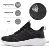 imageLamincoa Women Walking Shoes Non Slip Running Sneakers Lightweight Athletic Gym Workout Tennis ShoesBlackWhite