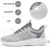 imageLamincoa Women Walking Shoes Non Slip Running Sneakers Lightweight Athletic Gym Workout Tennis ShoesGrey