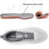 imageLamincoa Women Walking Shoes Non Slip Running Sneakers Lightweight Athletic Gym Workout Tennis ShoesGrey