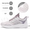 imageLamincoa Women Walking Shoes Non Slip Running Sneakers Lightweight Athletic Gym Workout Tennis ShoesPurple